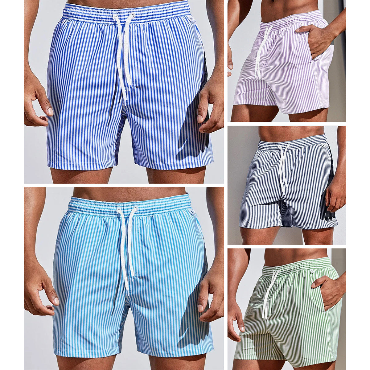 HENDERSON™ | Striped Swim Shorts