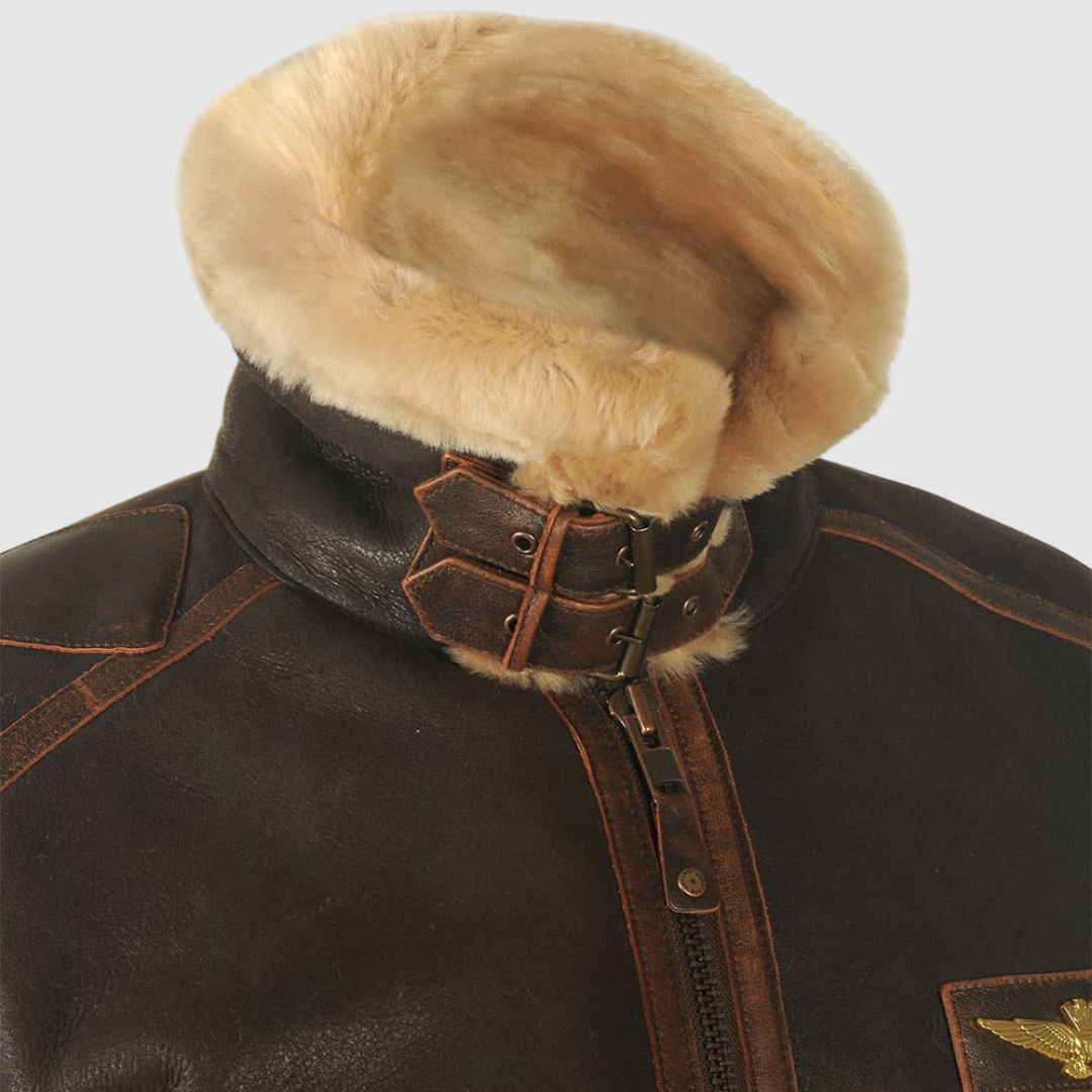 HENDERSON™ | Aviator Leather Jacket