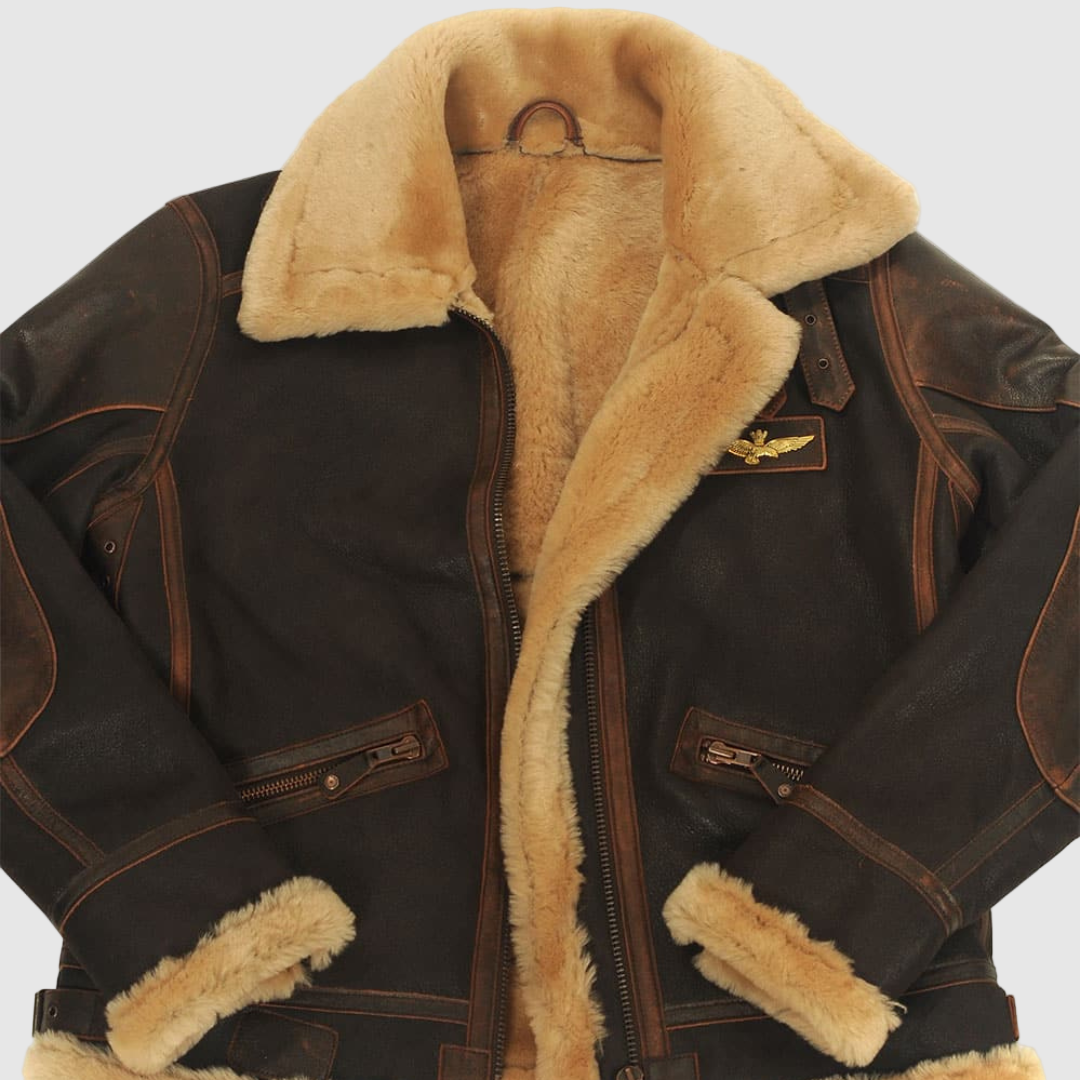 HENDERSON™ | Aviator Leather Jacket
