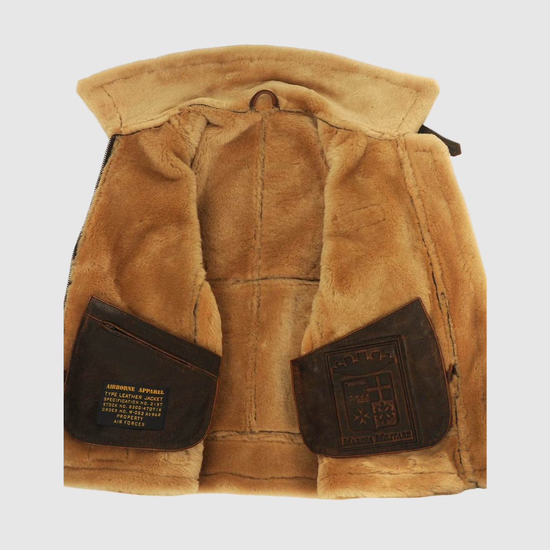 HENDERSON™ | Aviator Leather Jacket