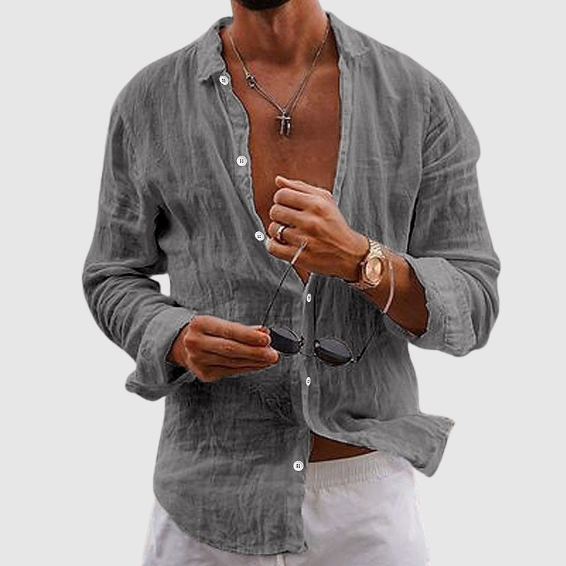 HENDERSON™ | Button-Down Linen Shirt