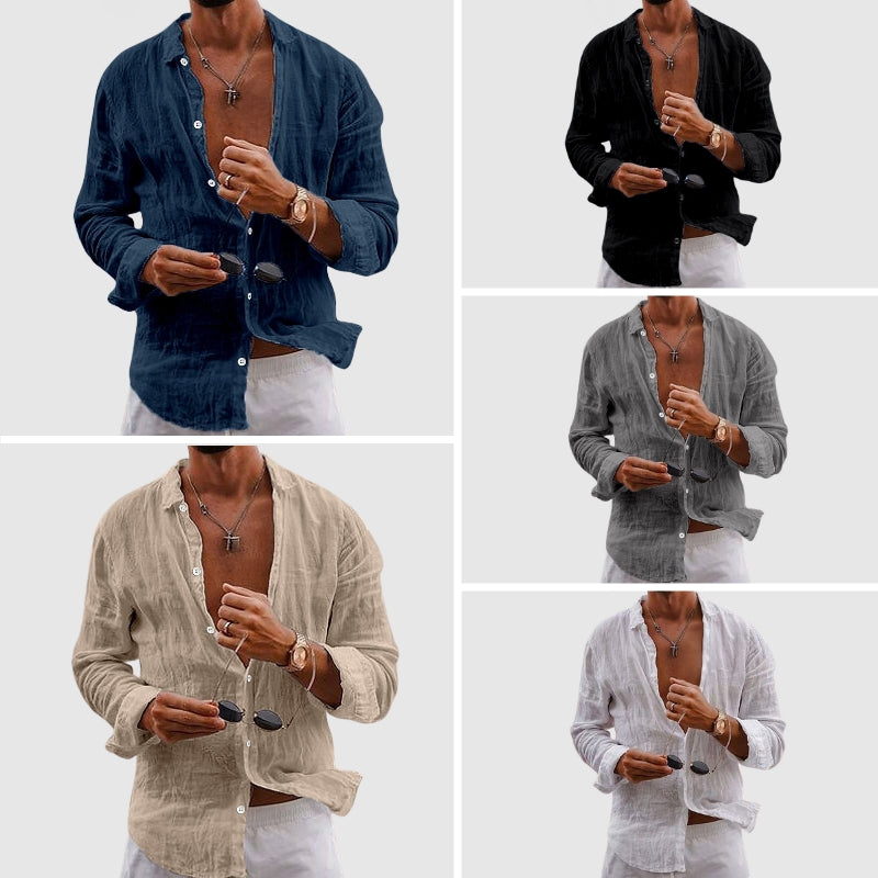 HENDERSON™ | Button-Down Linen Shirt