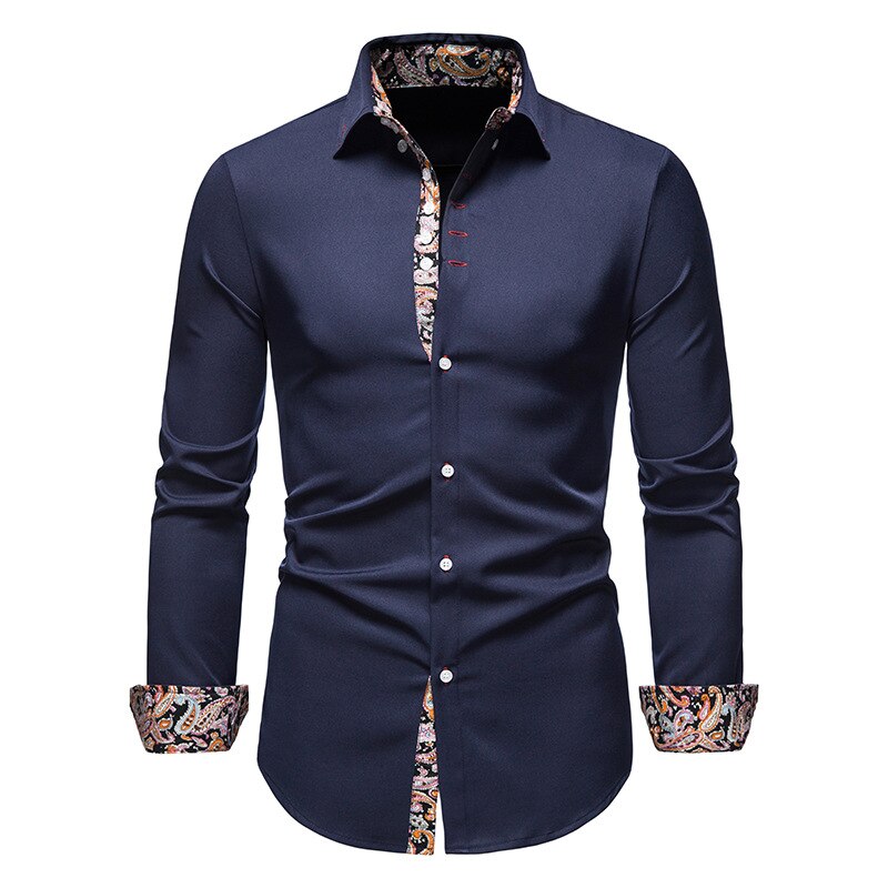 HENDERSON™ | Paisley-Trim Shirt