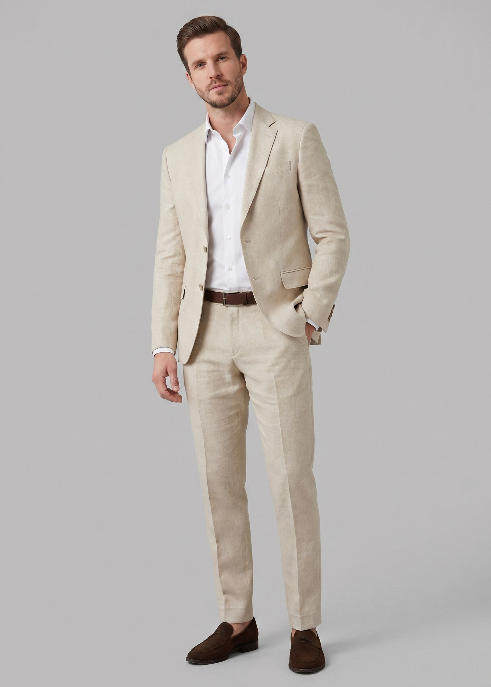 HENDERSON™ | Men's Linen Blend Two-Piece Suit