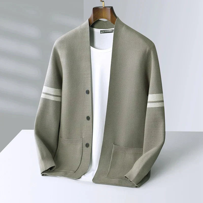 HENDERSON™ | Merino Stripe Cardigan