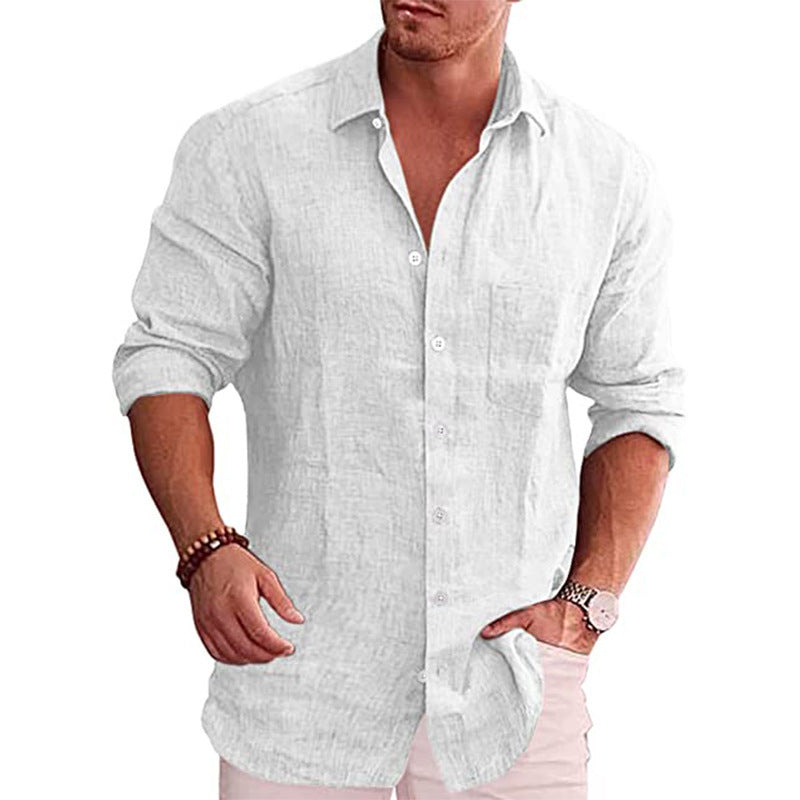 HENDERSON™ | Men's Cotton-Linen Long-Sleeve Shirt