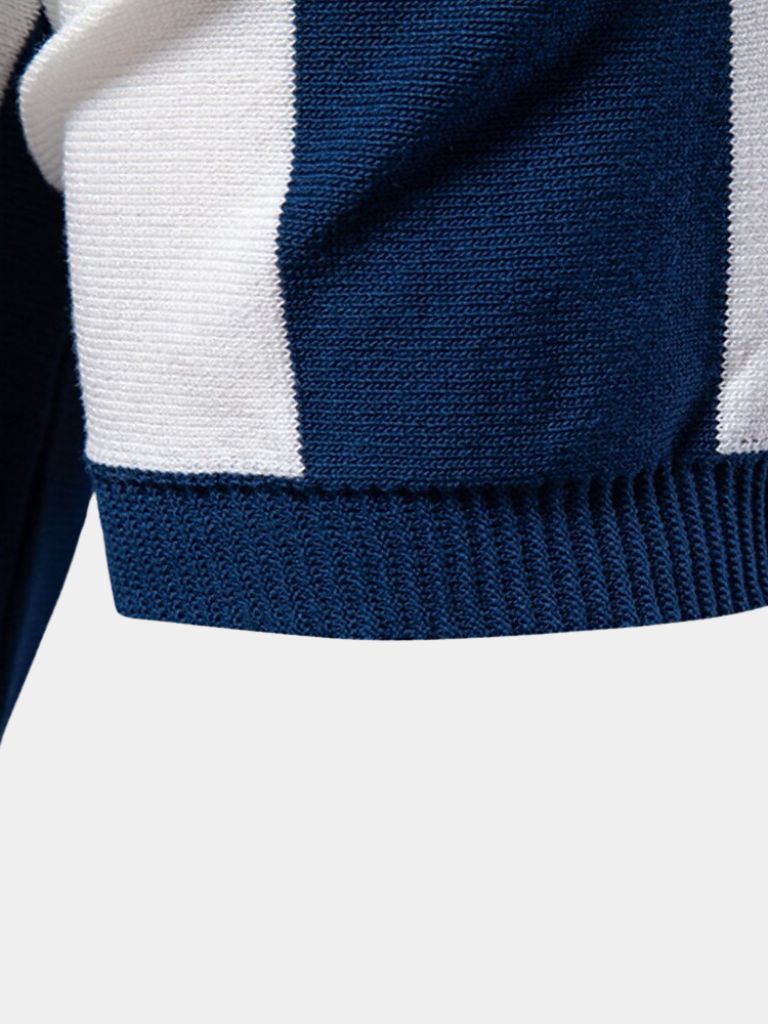 HENDERSON™ | Striped Zip Polo