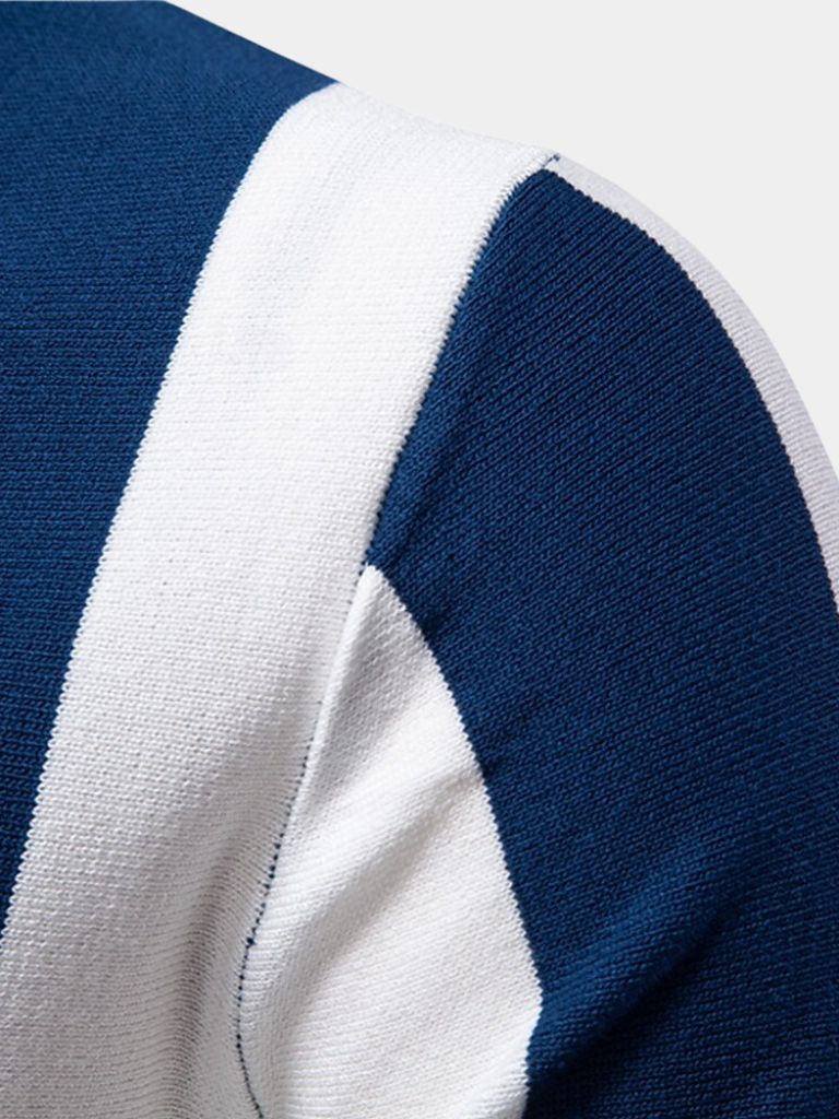 HENDERSON™ | Striped Zip Polo