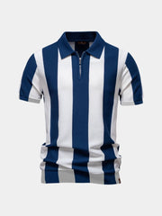 HENDERSON™ | Striped Zip Polo