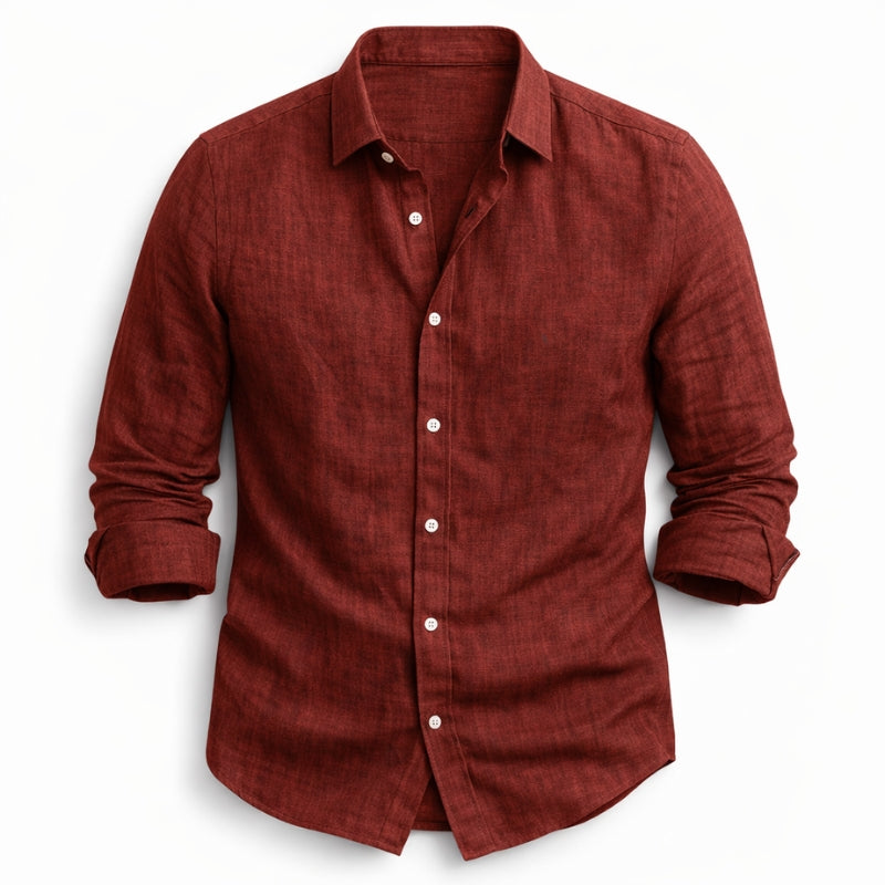 HENDERSON™ | Men's Cotton-Linen Long-Sleeve Shirt