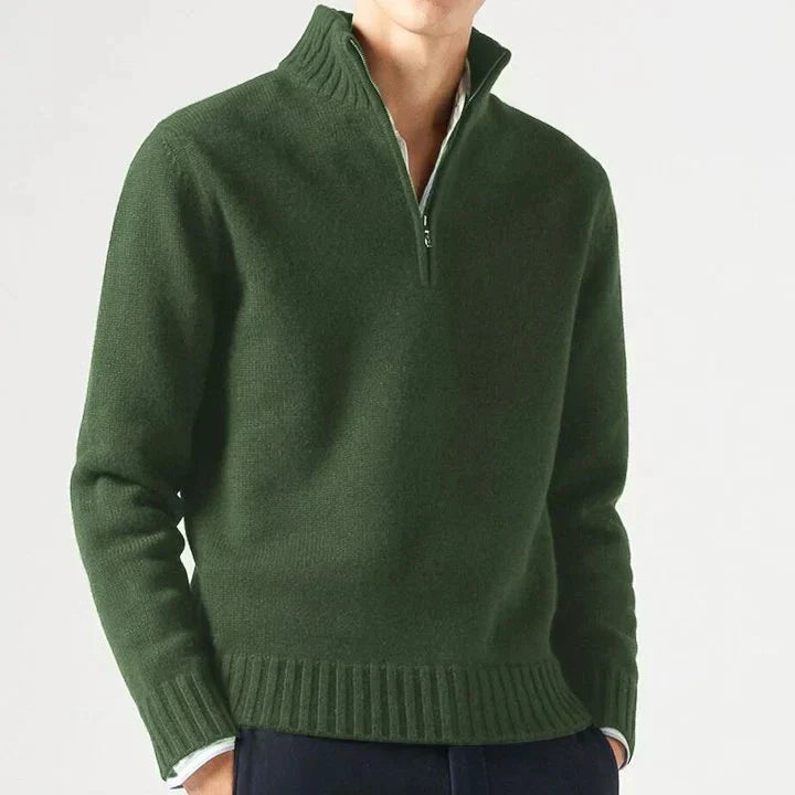 HENDERSON™ | Wool Half-Zip Turtleneck