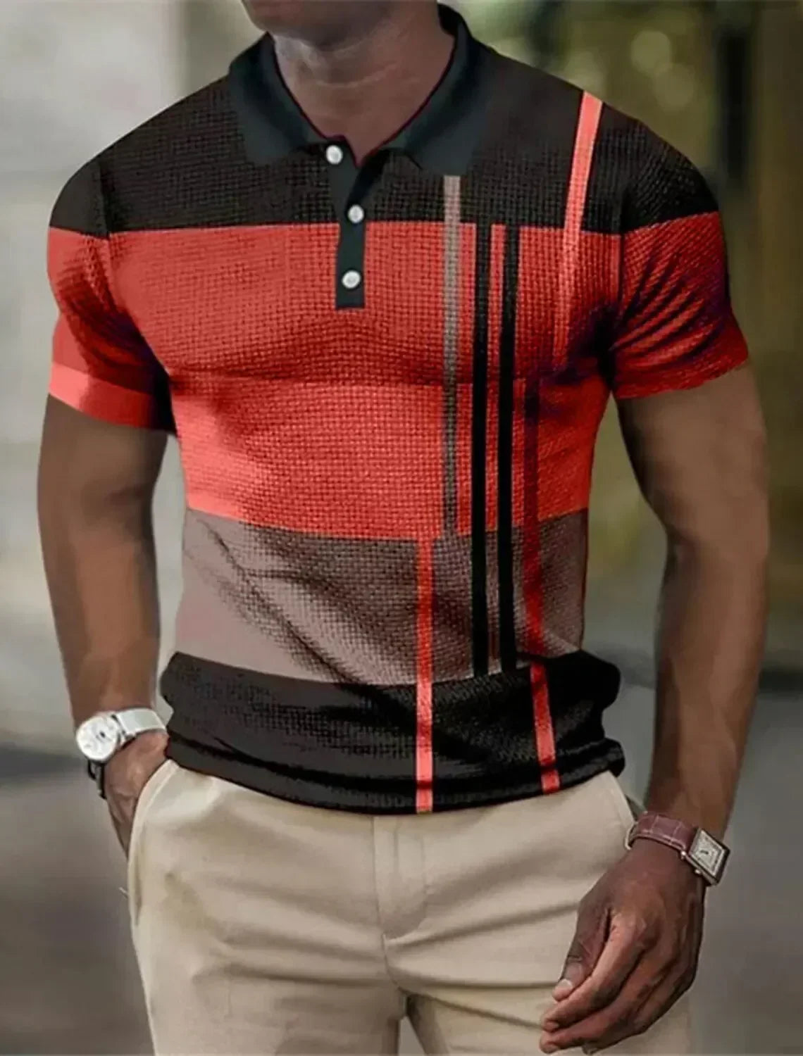 HENDERSON™ | Men's Striped Stretch Polo