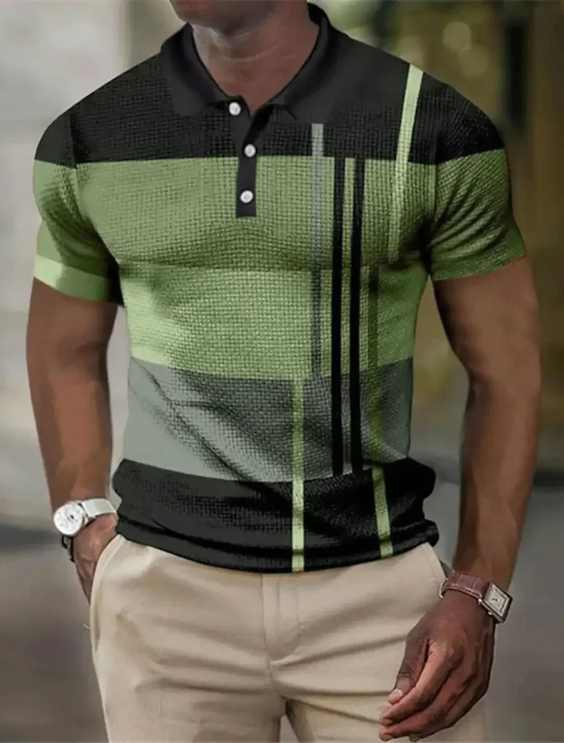HENDERSON™ | Men's Striped Stretch Polo