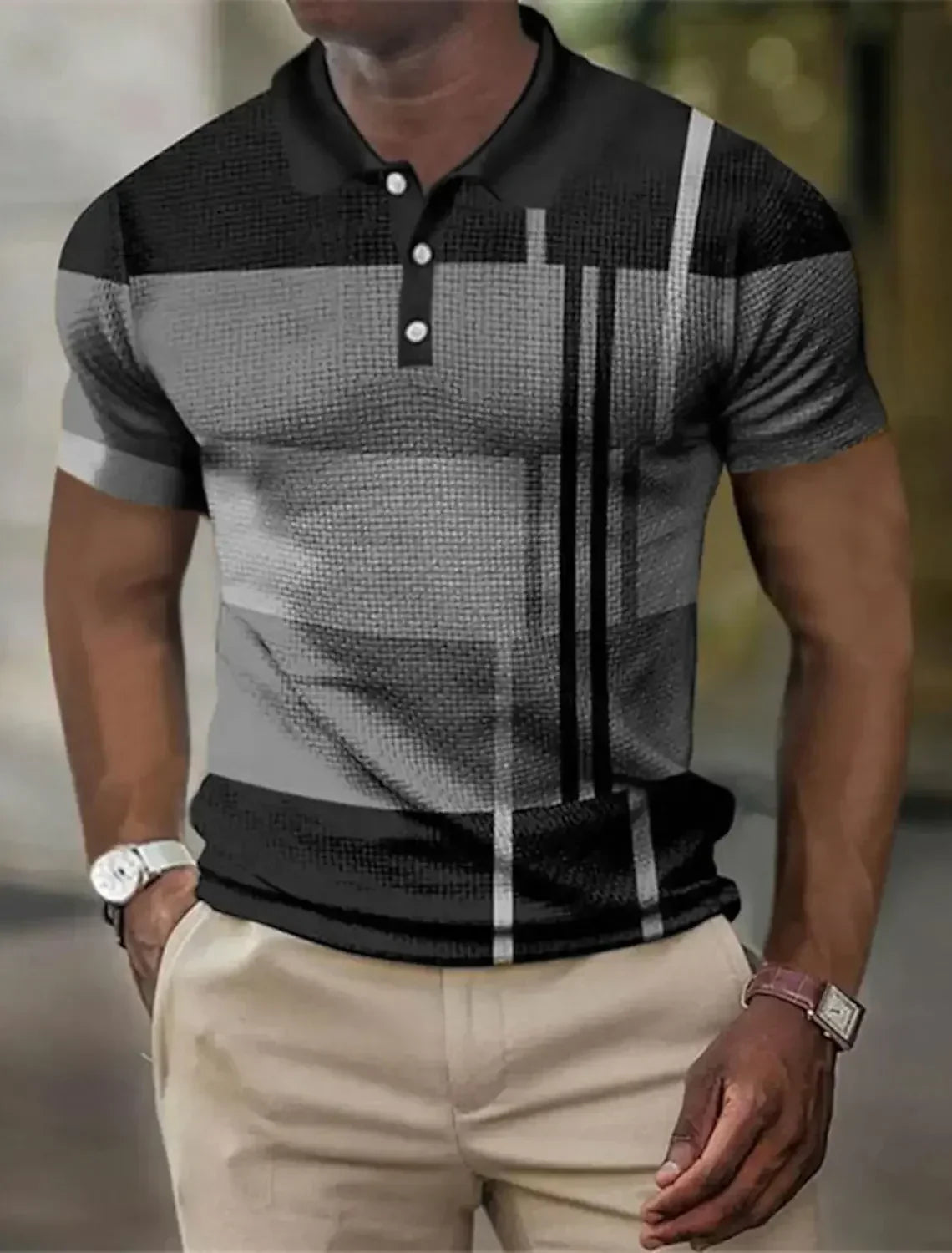 HENDERSON™ | Men's Striped Stretch Polo