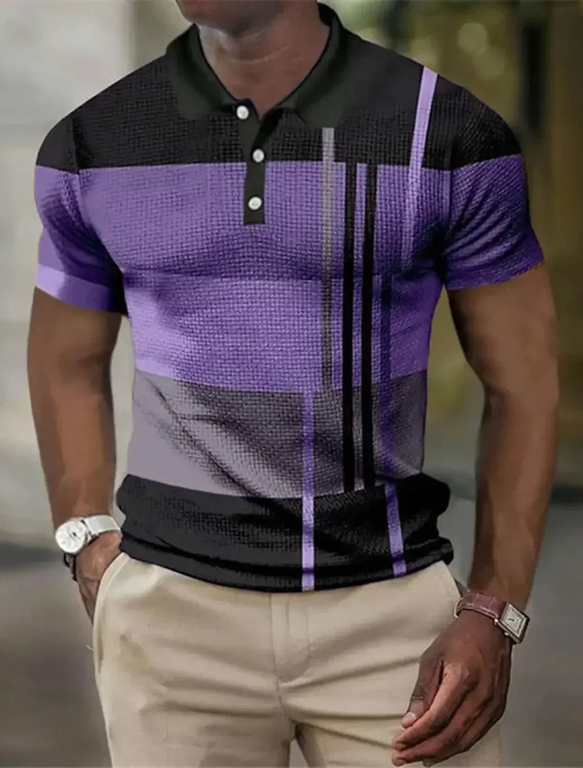 HENDERSON™ | Men's Striped Stretch Polo