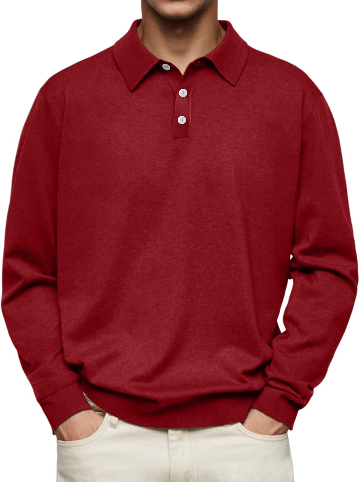HENDERSON™ | Long-Sleeve Polo with Collar