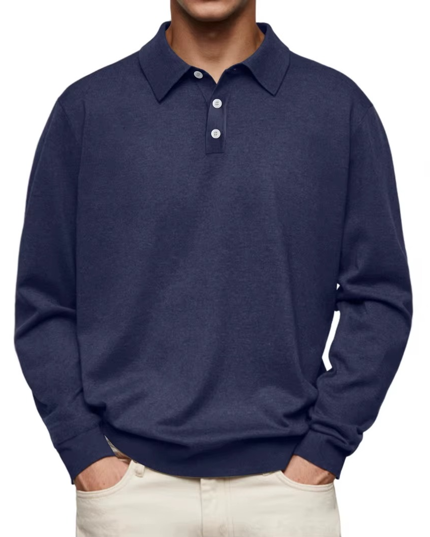 HENDERSON™ | Long-Sleeve Polo with Collar
