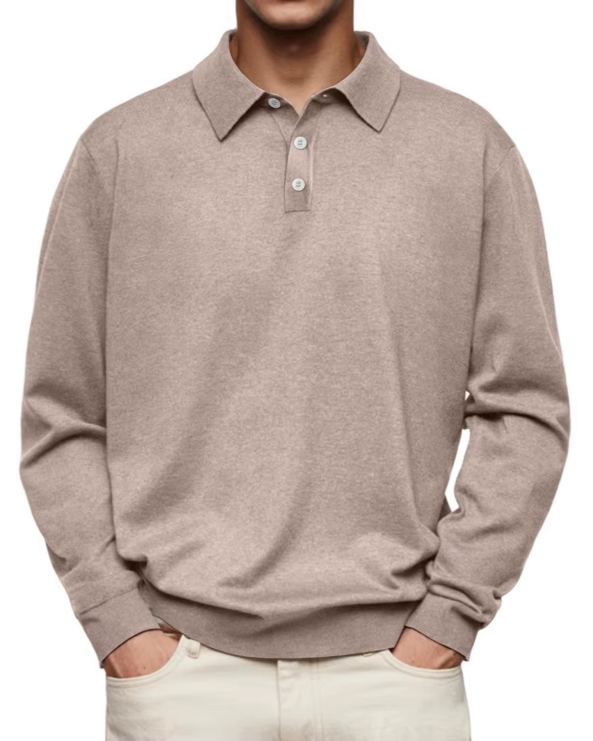 HENDERSON™ | Long-Sleeve Polo with Collar