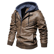 HENDERSON™ | Hooded Leather Jacket