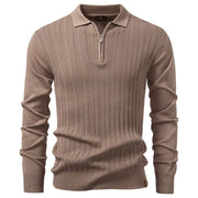HENDERSON™ | Textured Zip-Neck Polo