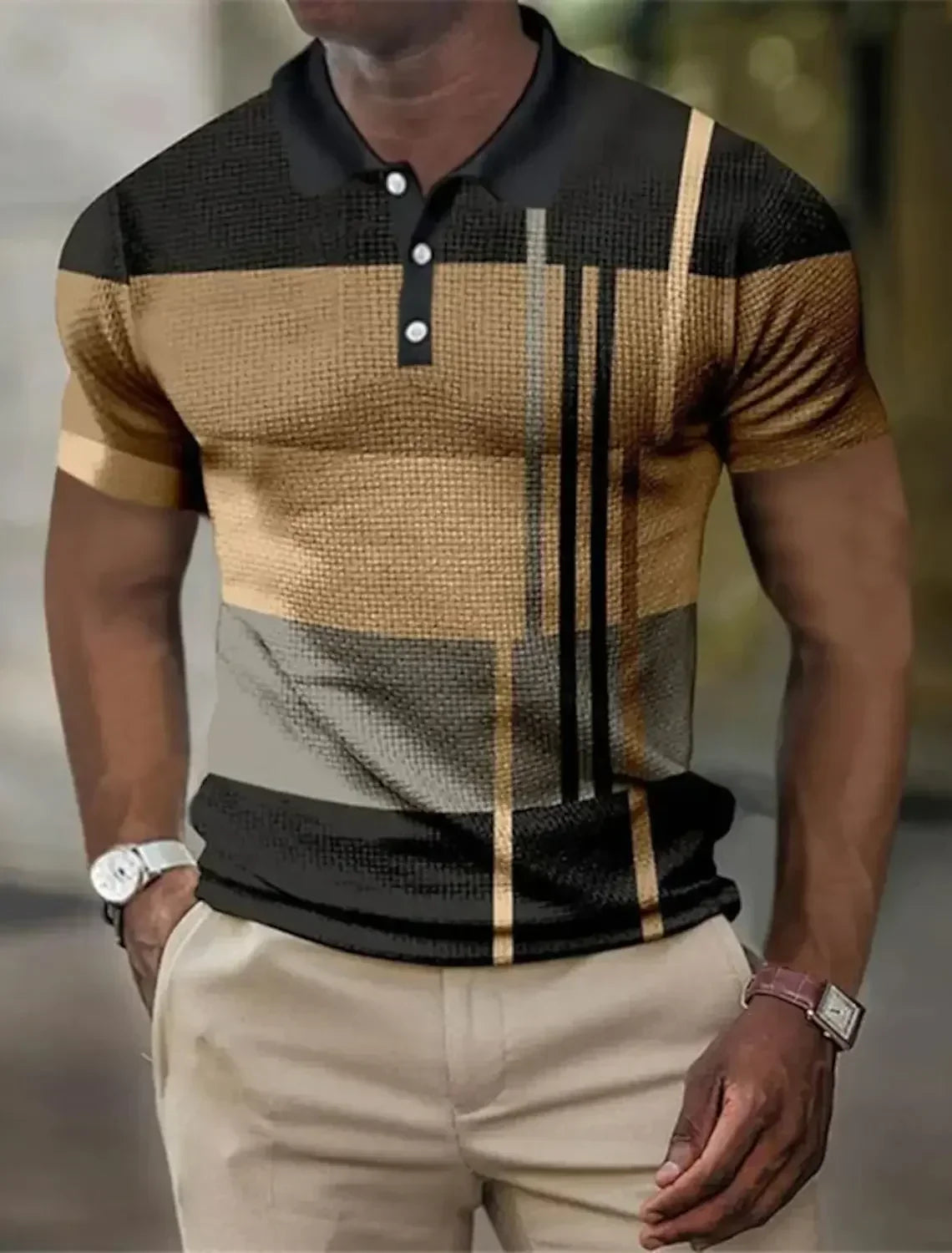 HENDERSON™ | Men's Striped Stretch Polo