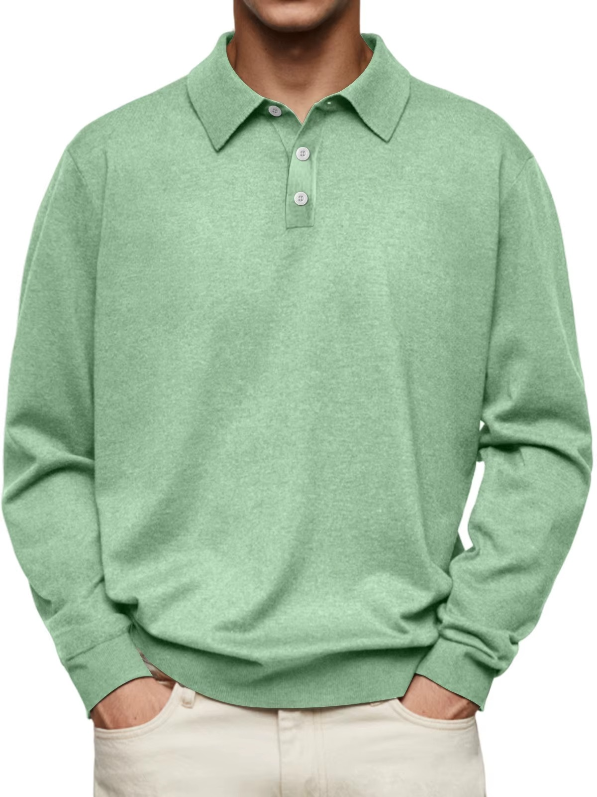 HENDERSON™ | Long-Sleeve Polo with Collar