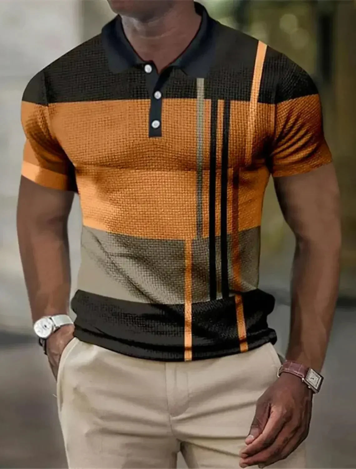 HENDERSON™ | Men's Striped Stretch Polo