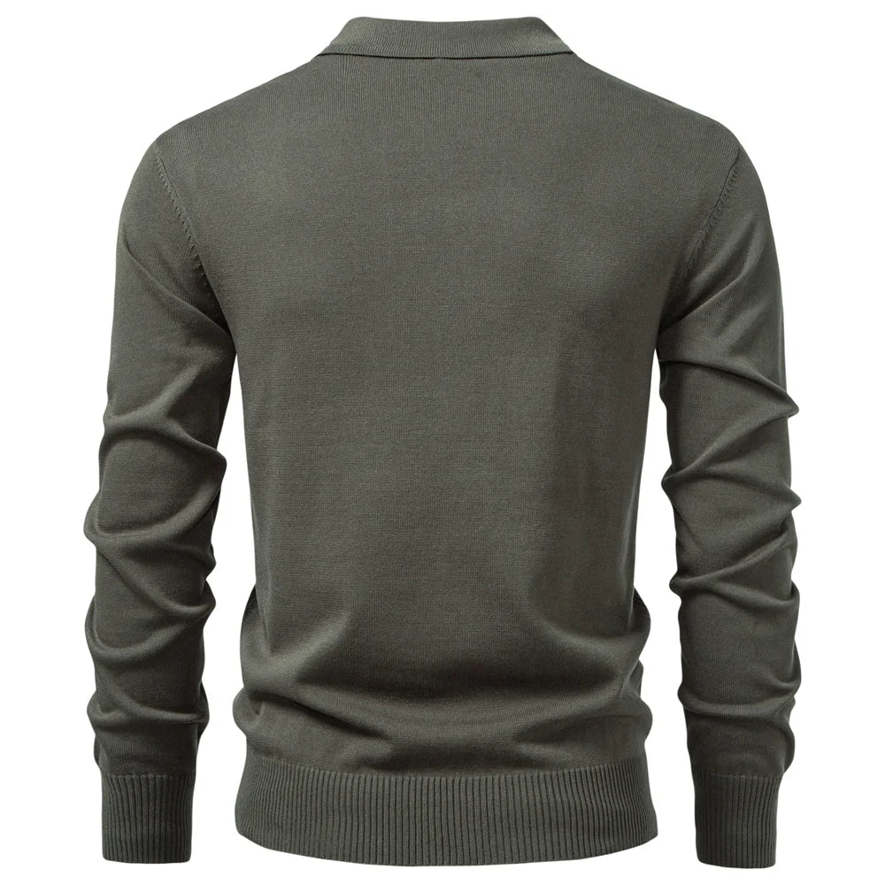 HENDERSON™ | Textured Zip-Neck Polo