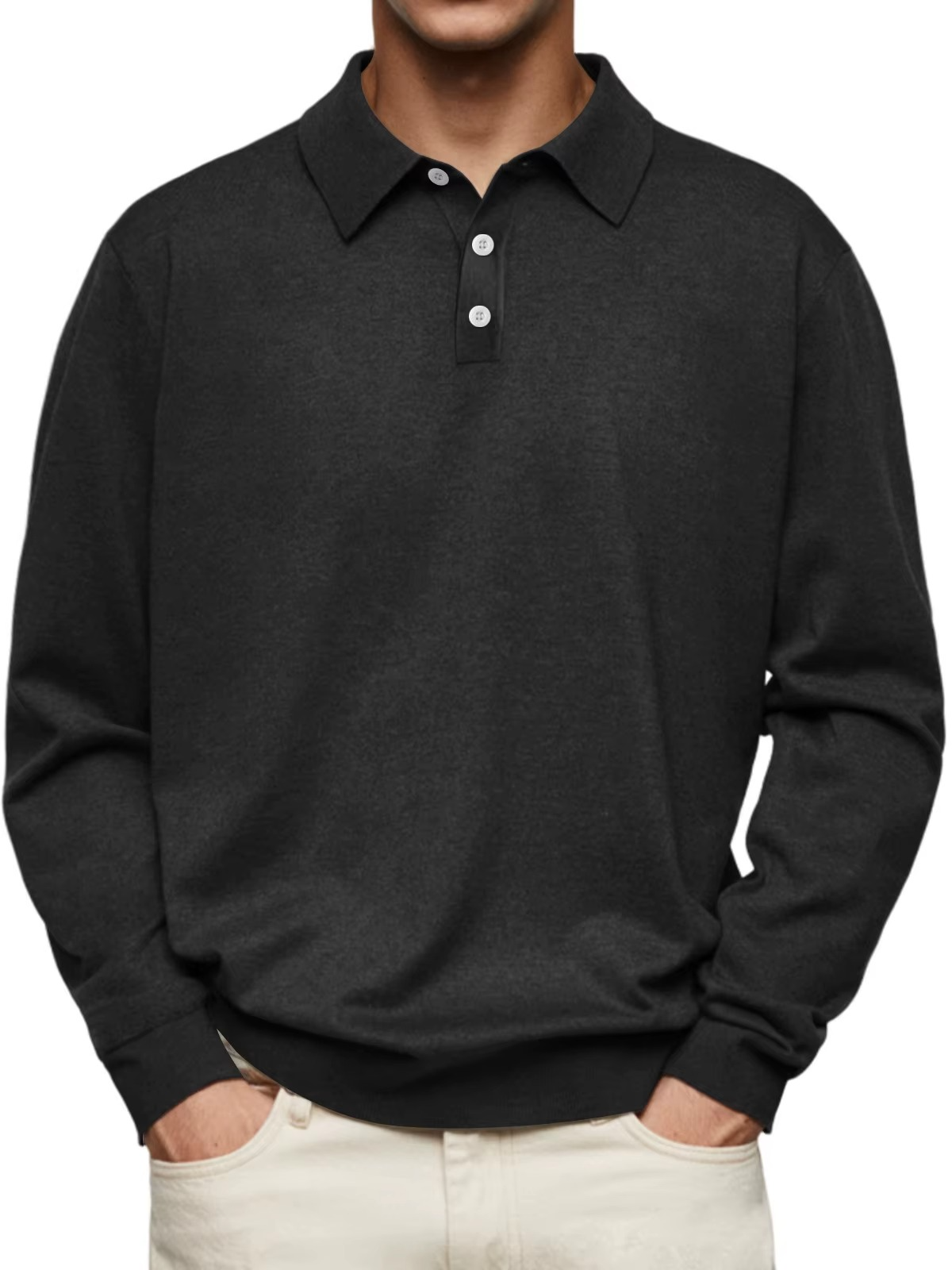 HENDERSON™ | Long-Sleeve Polo with Collar