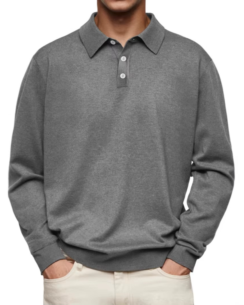 HENDERSON™ | Long-Sleeve Polo with Collar