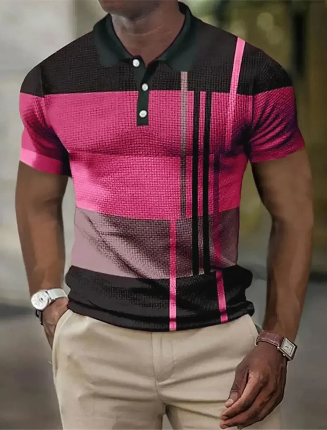 HENDERSON™ | Men's Striped Stretch Polo