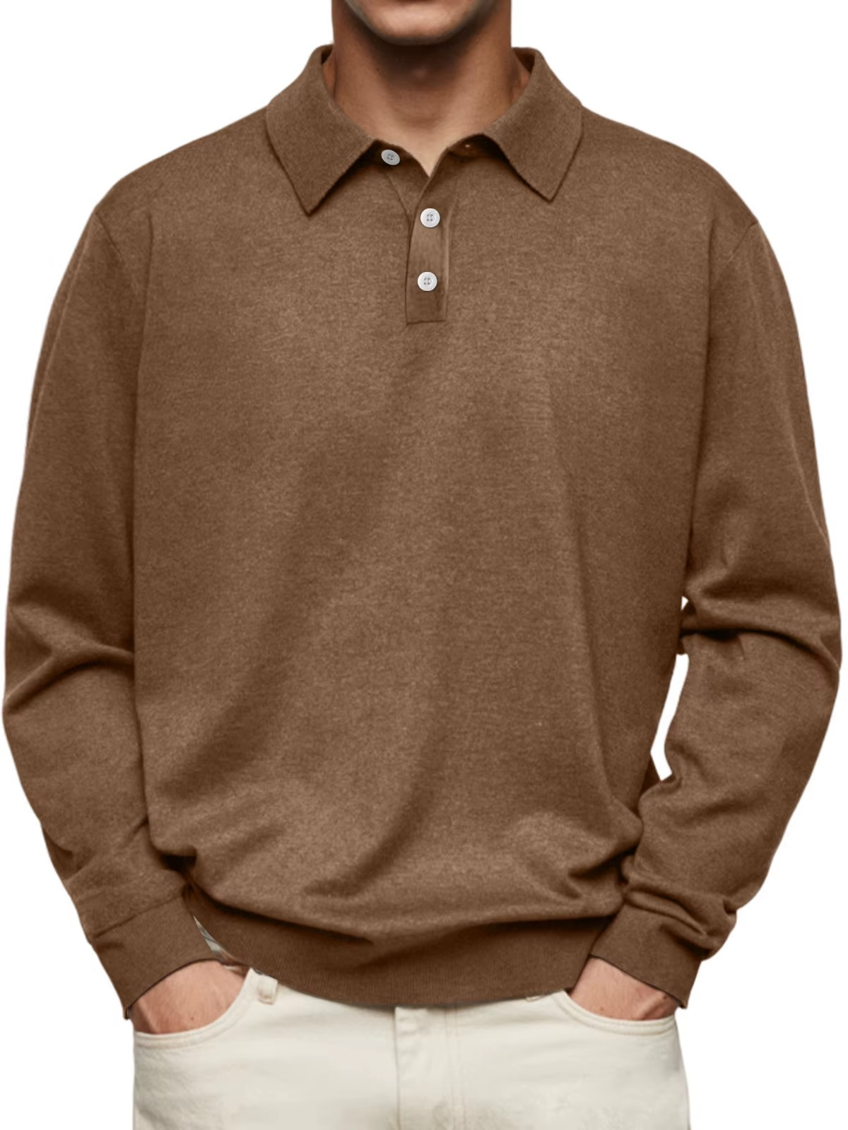 HENDERSON™ | Long-Sleeve Polo with Collar