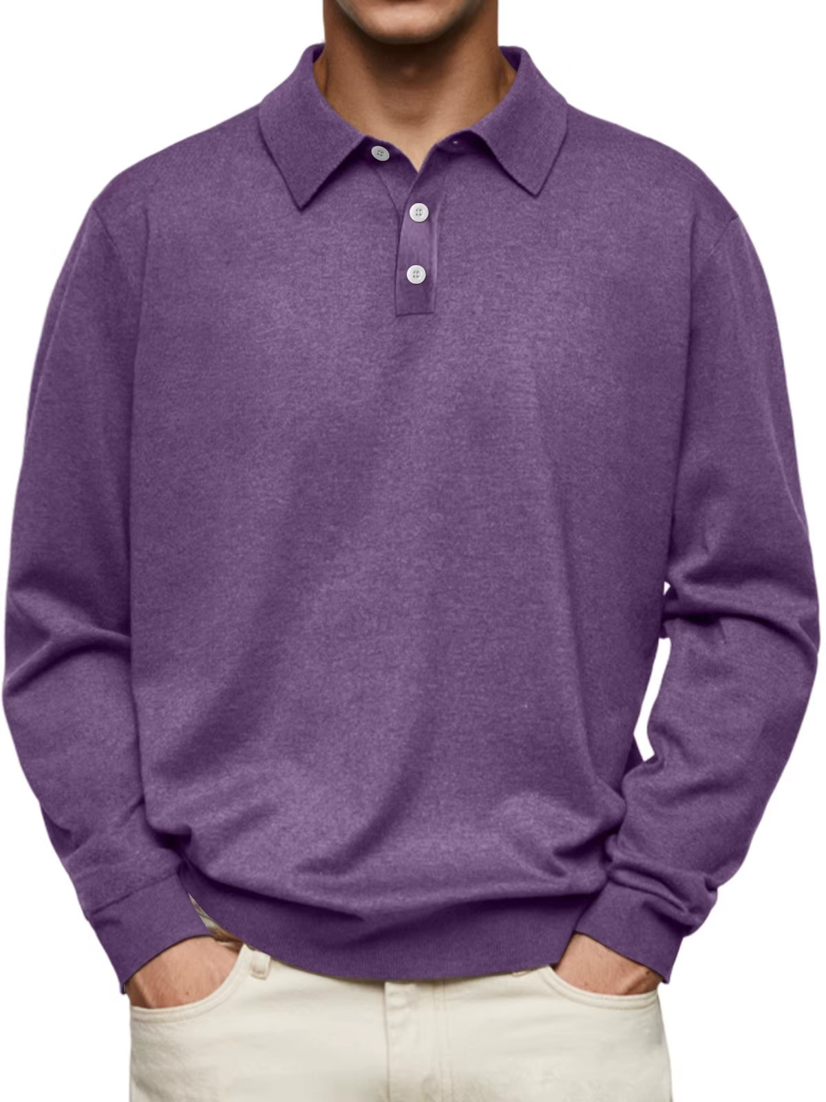HENDERSON™ | Long-Sleeve Polo with Collar