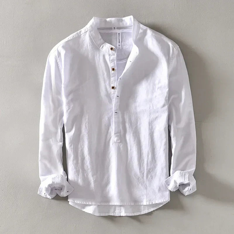 HENDERSON™ | Collarless Long-Sleeve