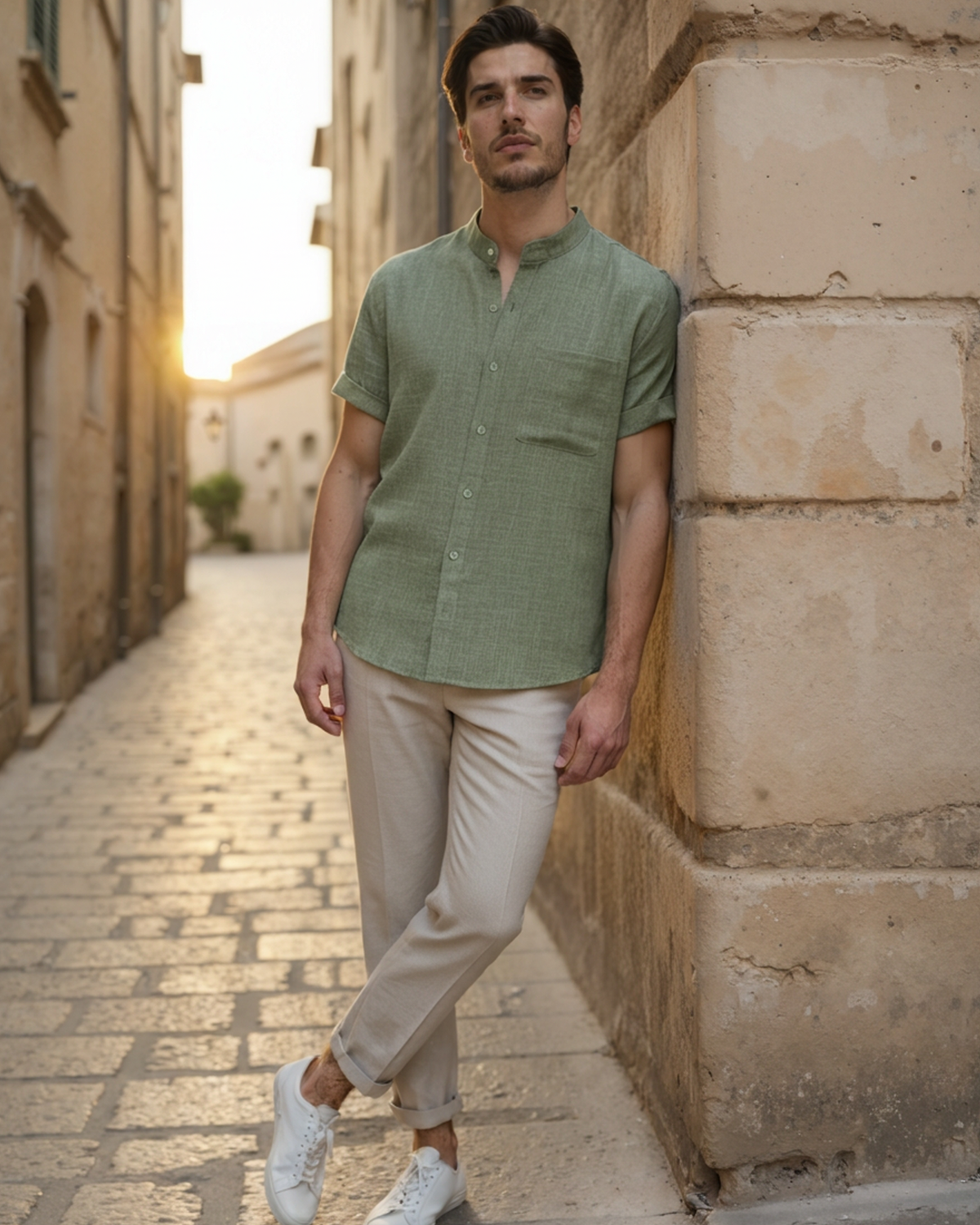 HENDERSON™ | Mandarin Collar Shirt