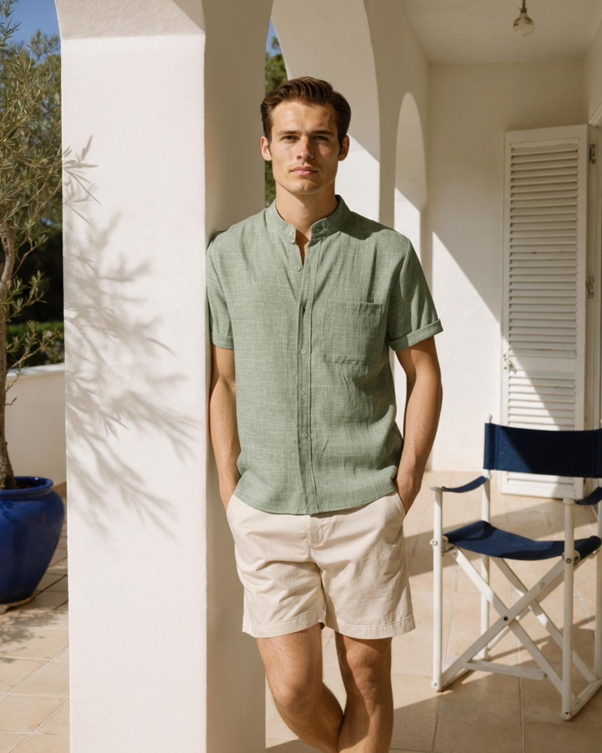 HENDERSON™ | Mandarin Collar Shirt