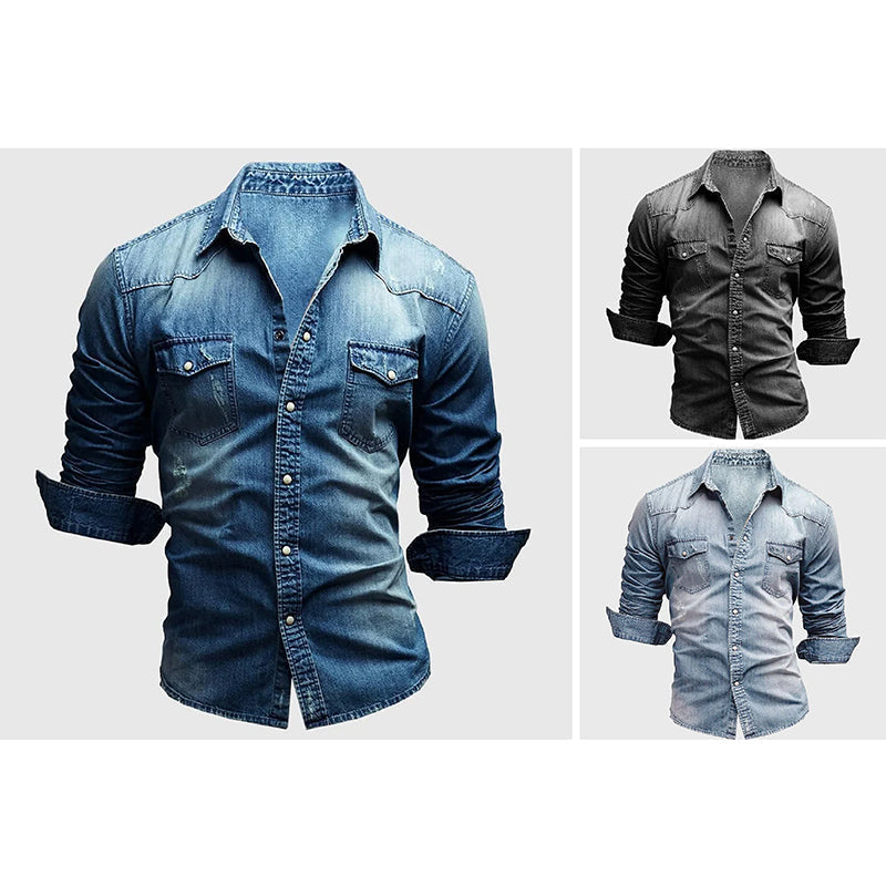 HENDERSON™ | Slim-Fit Denim Shirt