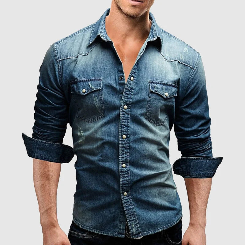 HENDERSON™ | Slim-Fit Denim Shirt