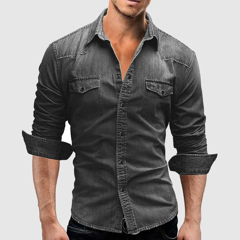 HENDERSON™ | Slim-Fit Denim Shirt