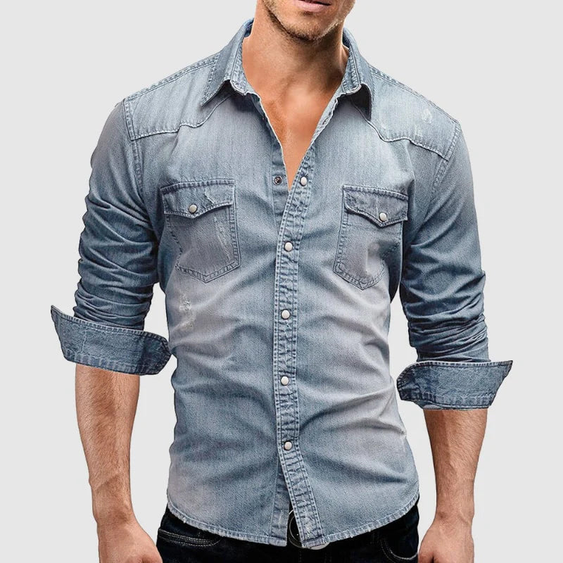 HENDERSON™ | Slim-Fit Denim Shirt