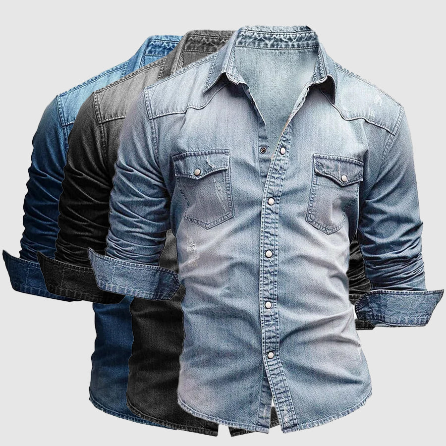 HENDERSON™ | Slim-Fit Denim Shirt