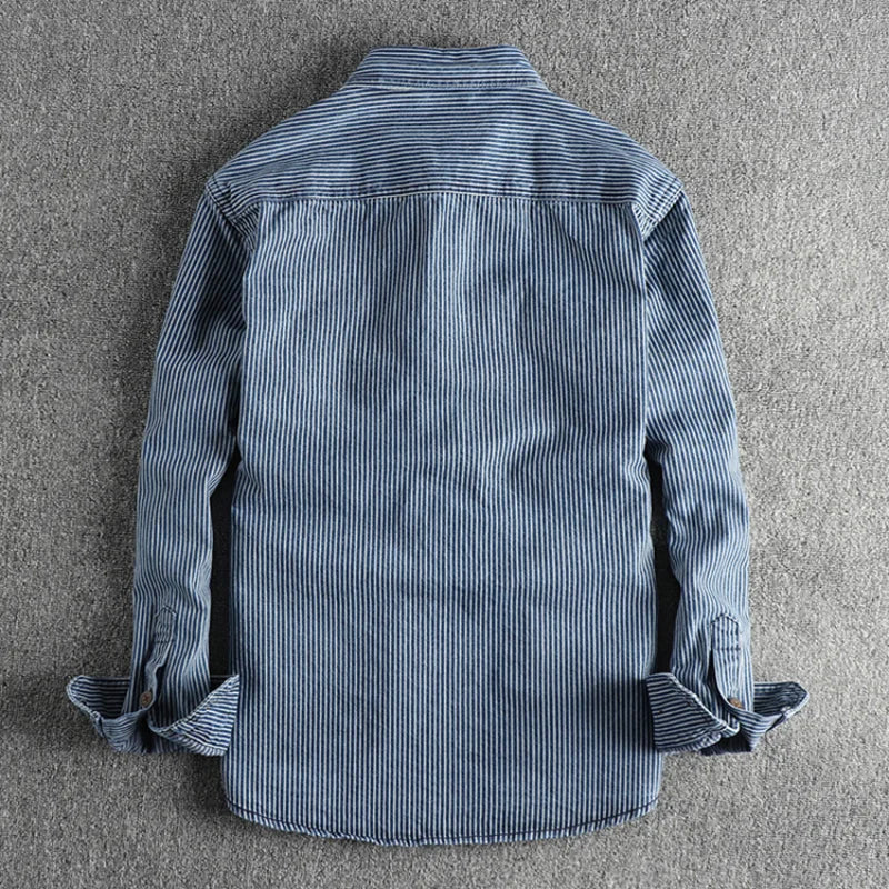 HENDERSON™ | Striped Denim Shirt