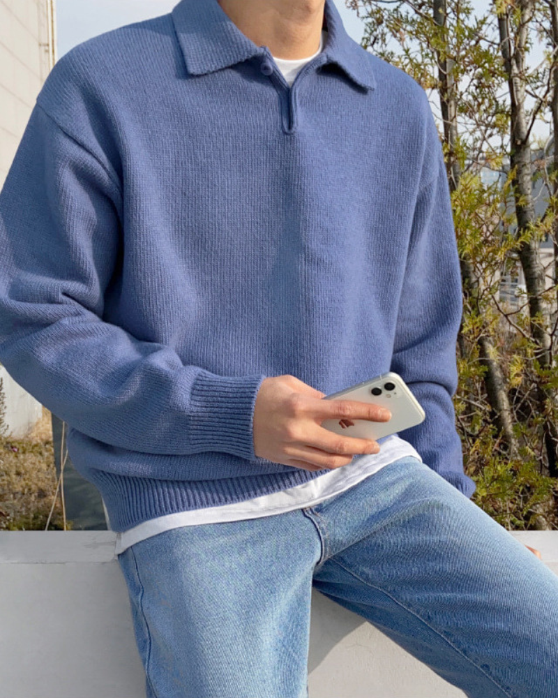 HENDERSON™ | WOOL BUTTONED HALF-ZIP
