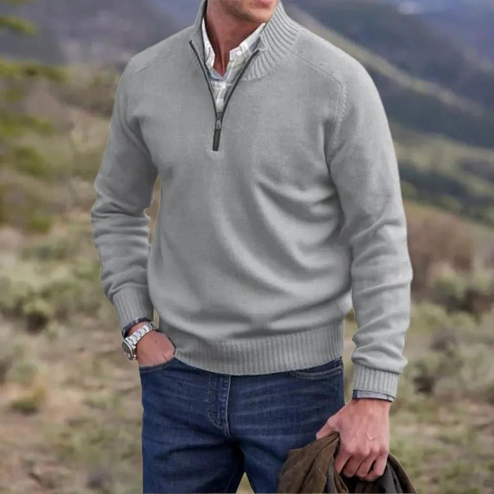 HENDERSON™ | Zip-Neck High-Collar Knit