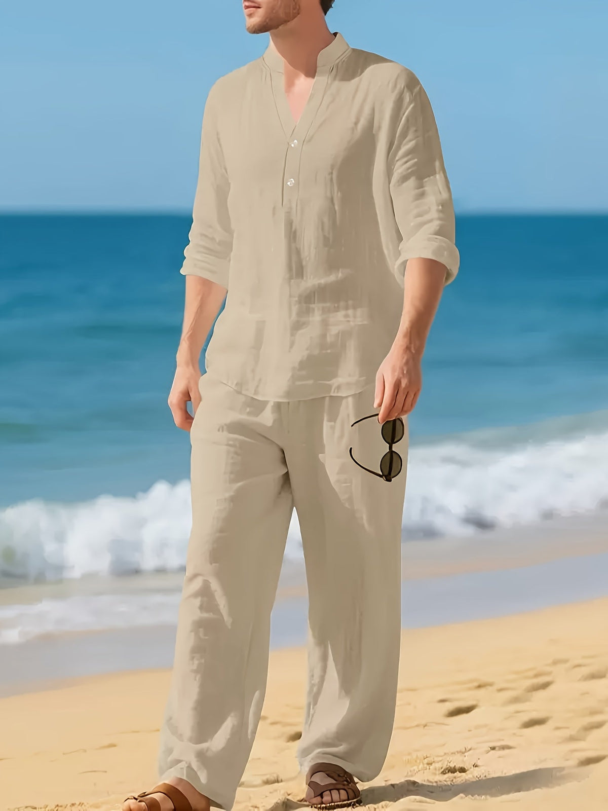 HENDERSON™ | Men's Woven Linen Co-Ord Set