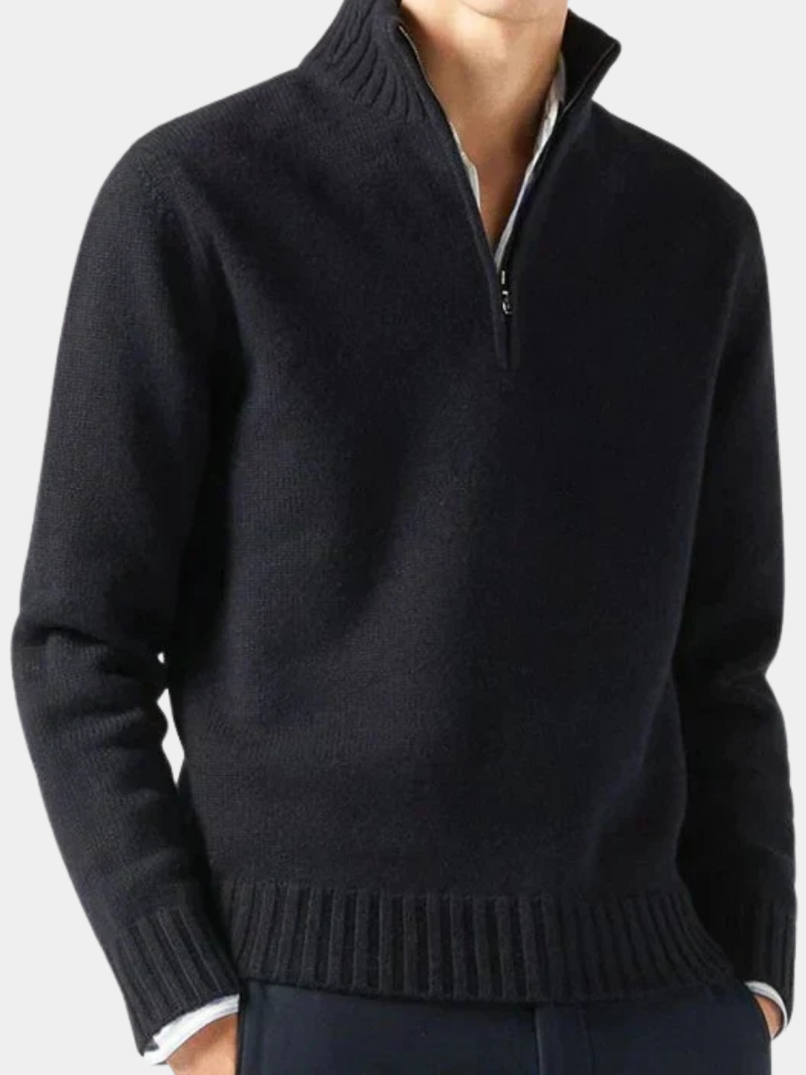 HENDERSON™ | Wool Half-Zip Turtleneck