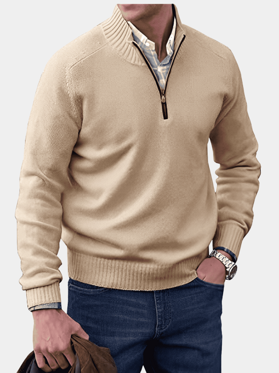 HENDERSON™ | Zip-Neck High-Collar Knit