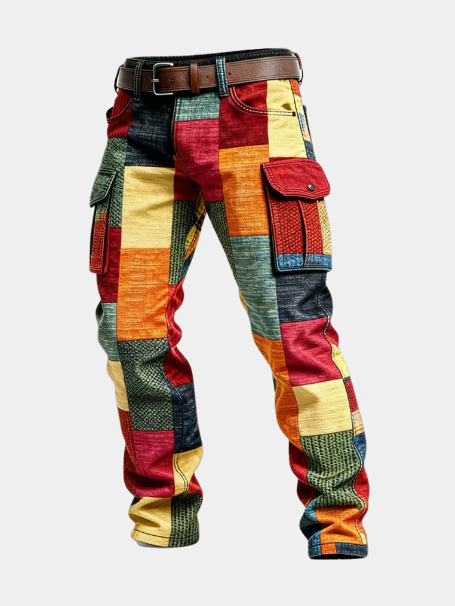 HENDERSON™ | Patchwork Cargo Trousers