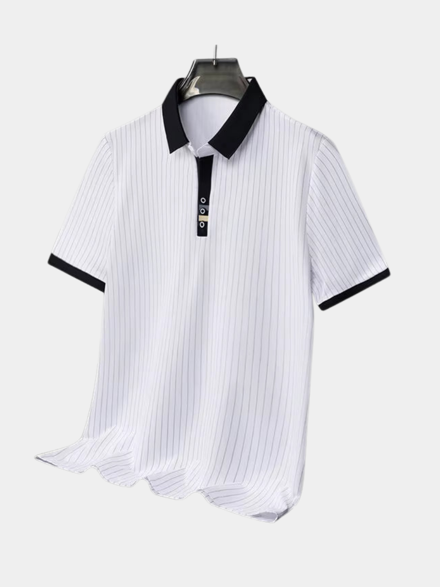 HENDERSON™ | Fine-Stripe Cuff Polo