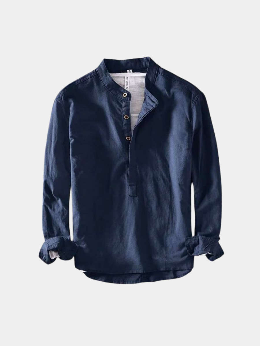 HENDERSON™ | Collarless Long-Sleeve